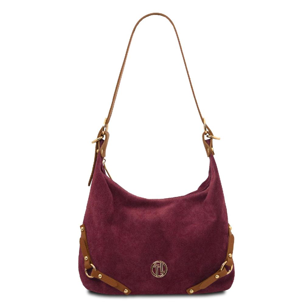 Tuscany Leather Suede Leather Shoulder bag Negozio