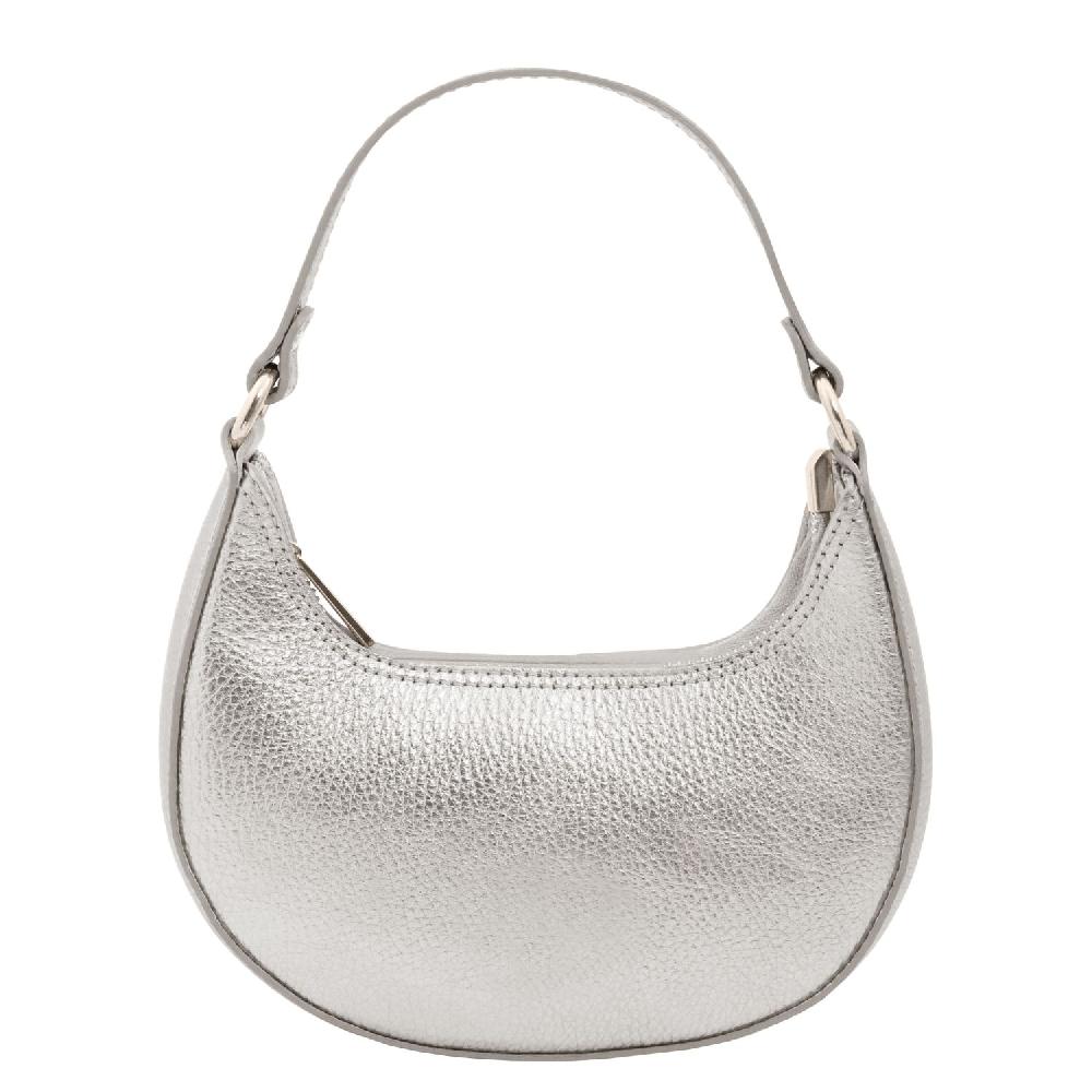Tuscany Leather Metallic Leather Handbag With Chain Strap Nuova