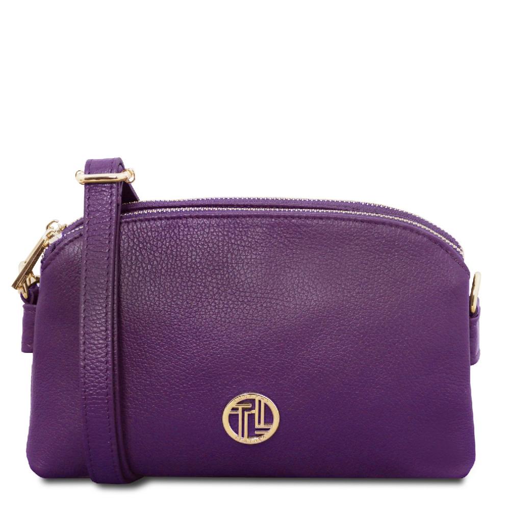 Tuscany Leather Bolso en Piel Suave con Bandolera Vendita Calda
