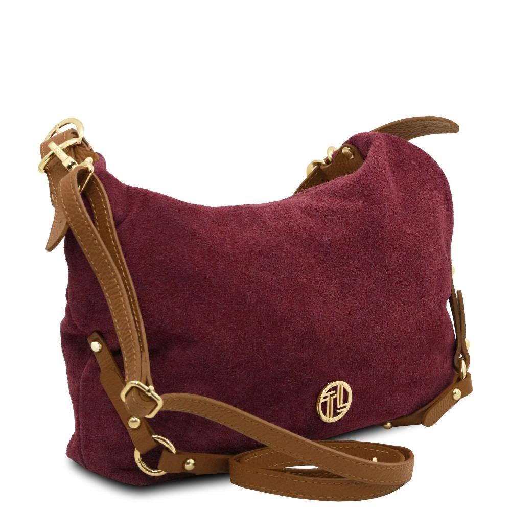 Tuscany Leather Bolso de asa Larga en Piel Agamuzada In Linea