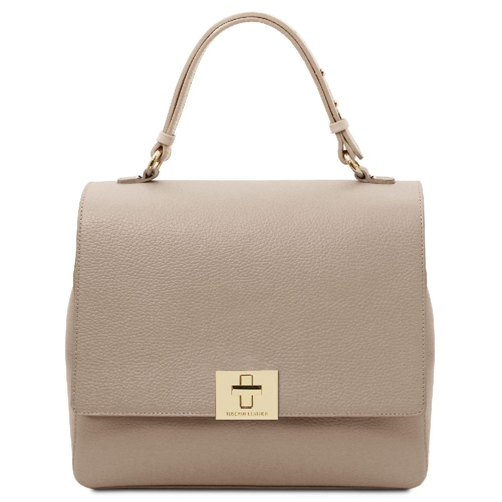 Tuscany Leather Borsa a Mano in Pelle Convertibile a Zaino Qualità