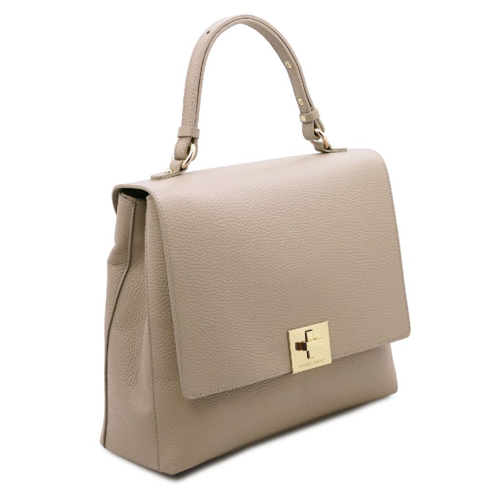 Tuscany Leather Borsa a Mano in Pelle Convertibile a Zaino Qualità