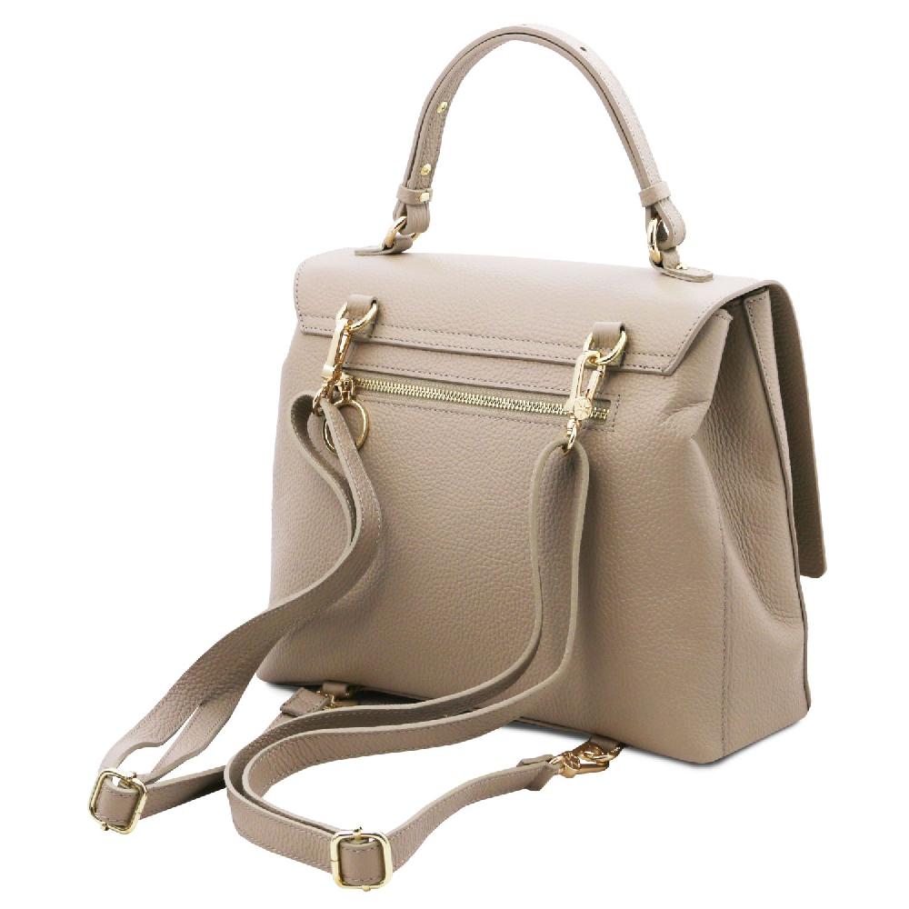 Tuscany Leather Borsa a Mano in Pelle Convertibile a Zaino Qualità