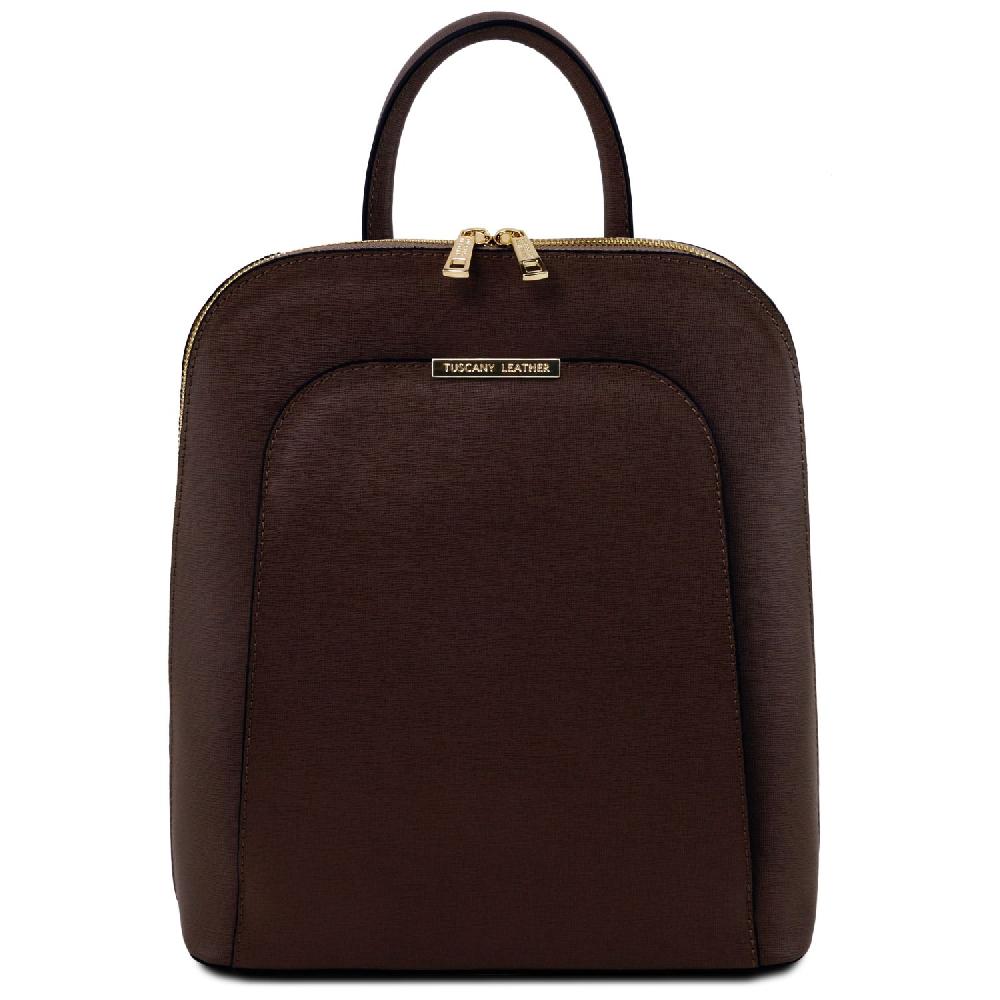 Tuscany Leather Zaino da Donna in Pelle Saffiano Soddisfazione Garantita