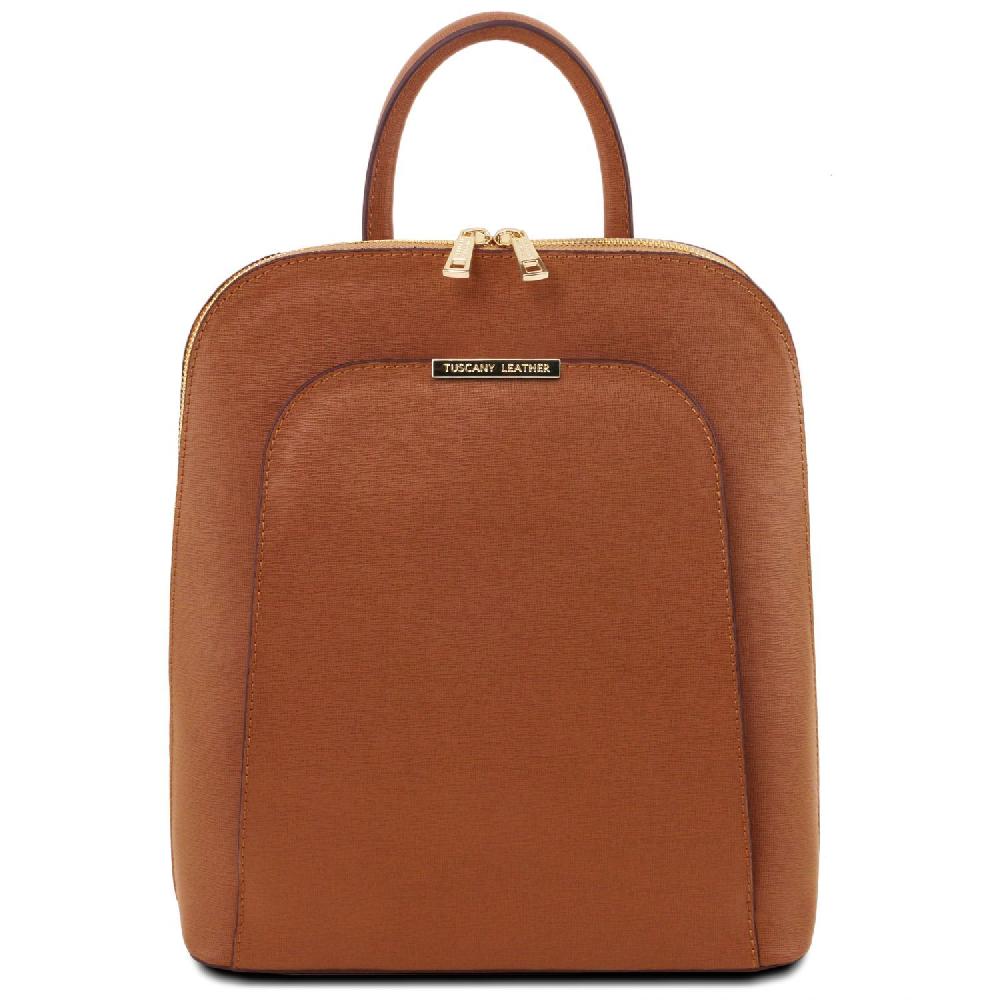 Tuscany Leather Zaino da Donna in Pelle Saffiano Qualità Garantita
