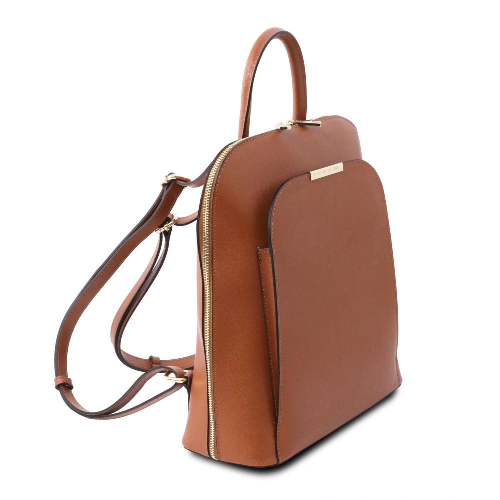 Tuscany Leather Zaino da Donna in Pelle Saffiano Qualità Garantita