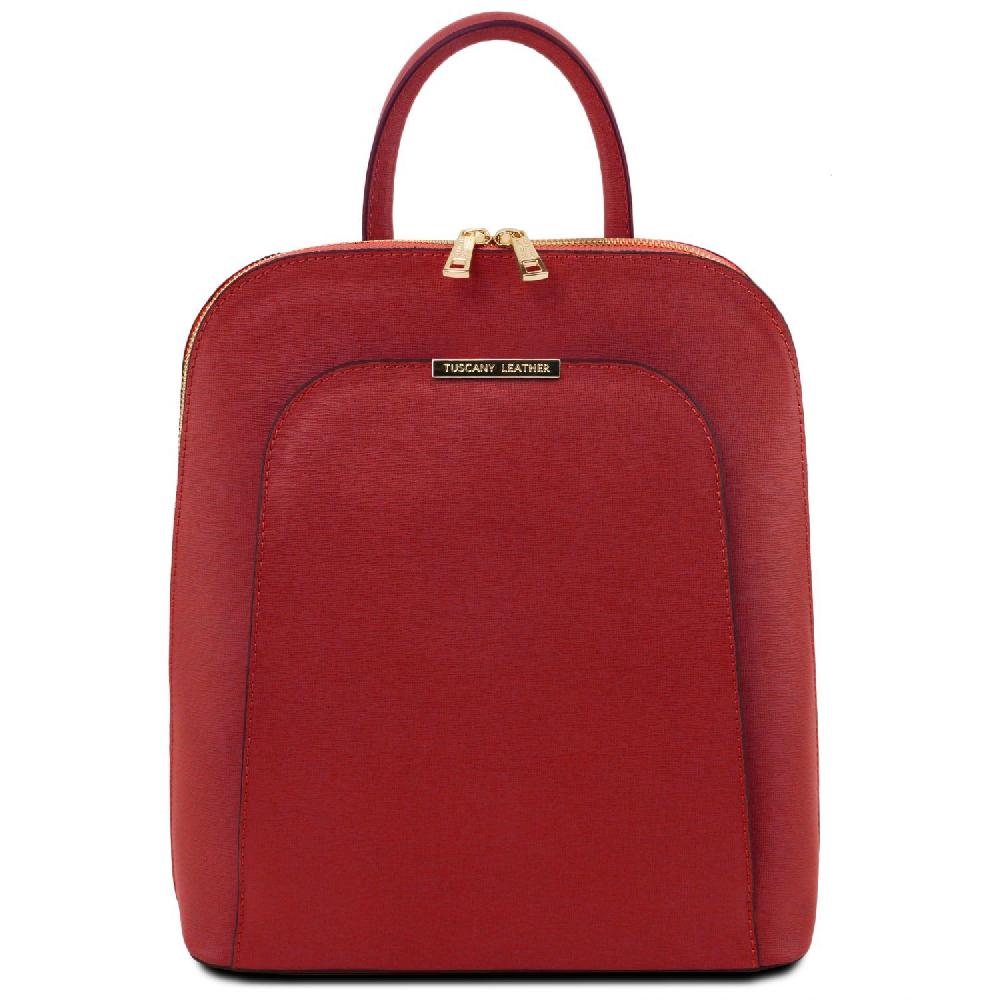 Tuscany Leather Zaino da Donna in Pelle Saffiano Negozi Online