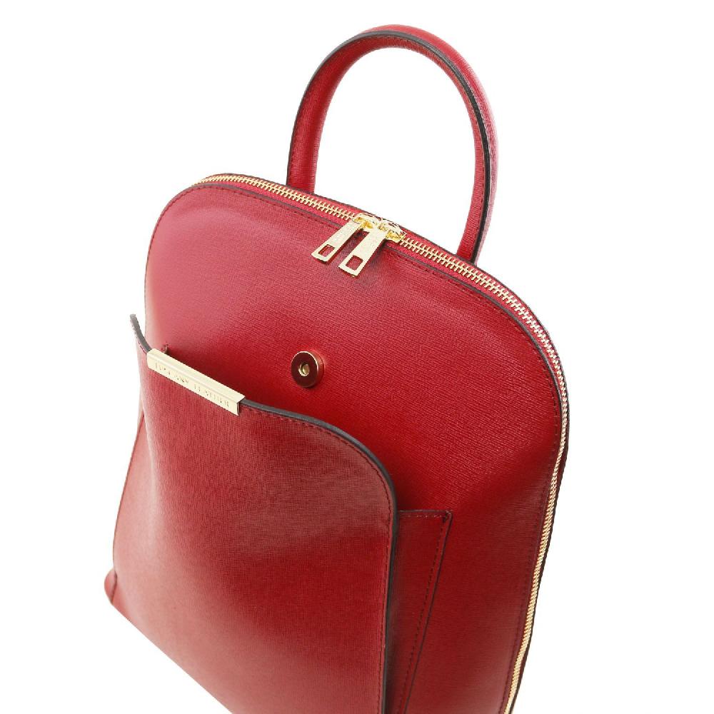 Tuscany Leather Zaino da Donna in Pelle Saffiano Negozi Online
