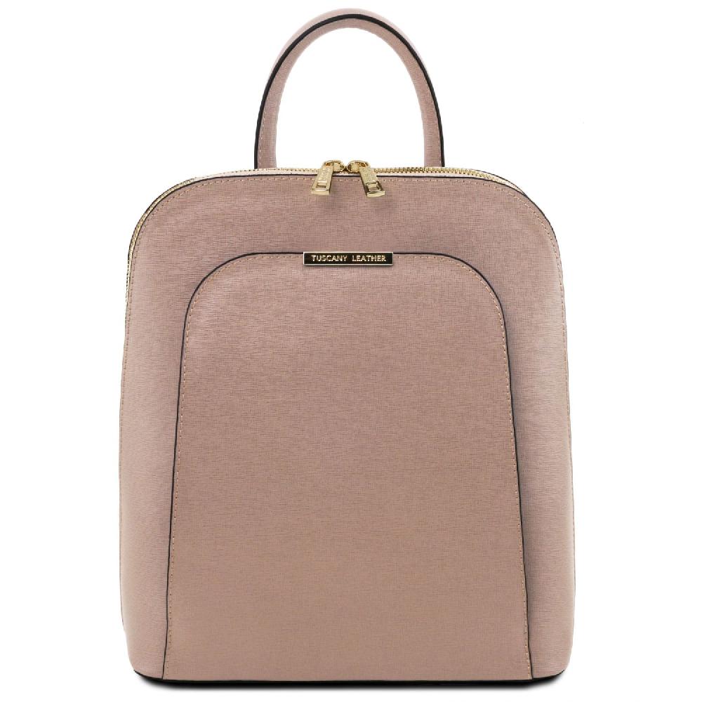 Tuscany Leather Zaino da Donna in Pelle Saffiano Pezzi Unici