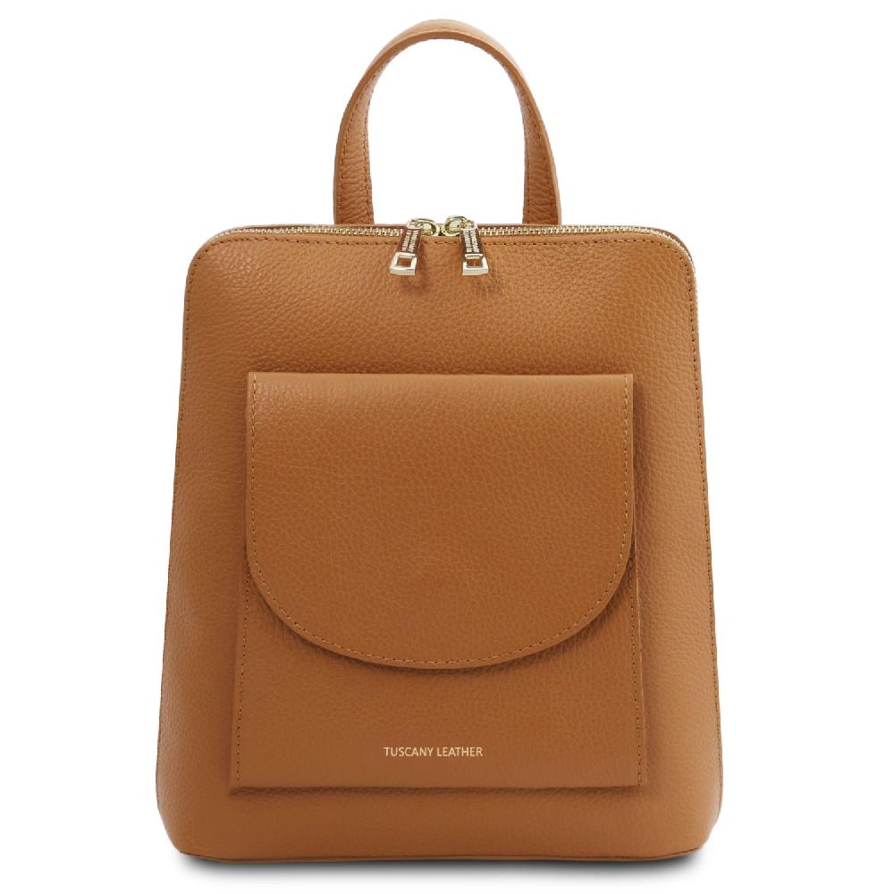 Tuscany Leather Zaino Piccolo da Donna in Pelle Presa