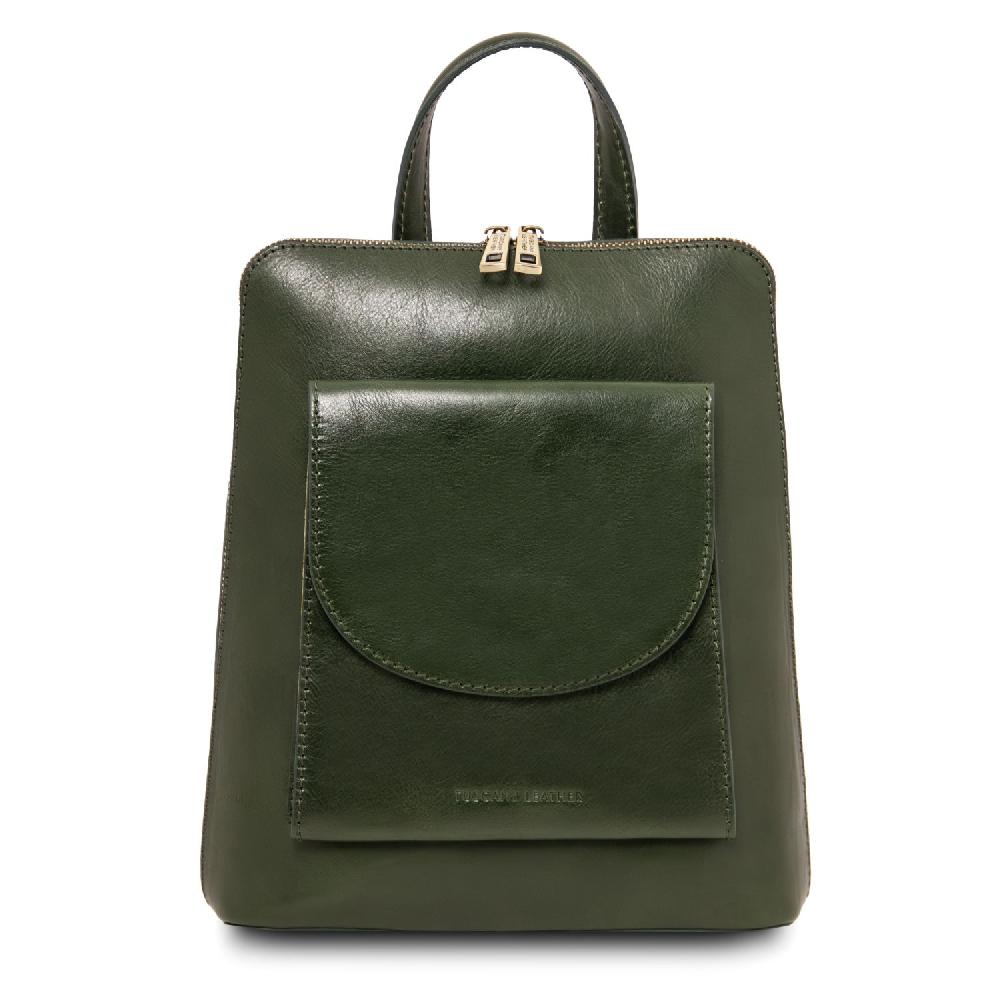 Tuscany Leather Zaino Piccolo da Donna in Pelle Saldi Di Fabbrica