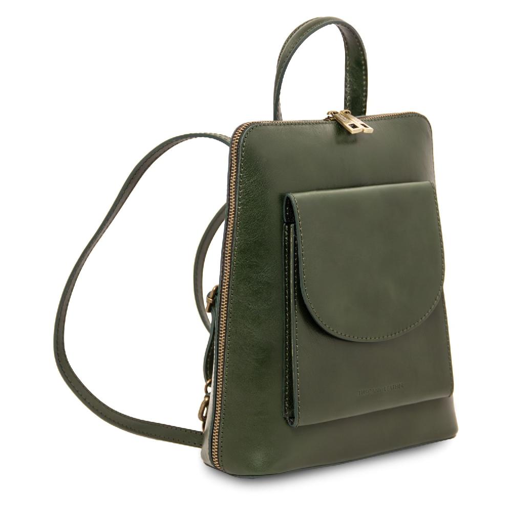 Tuscany Leather Zaino Piccolo da Donna in Pelle Saldi Di Fabbrica