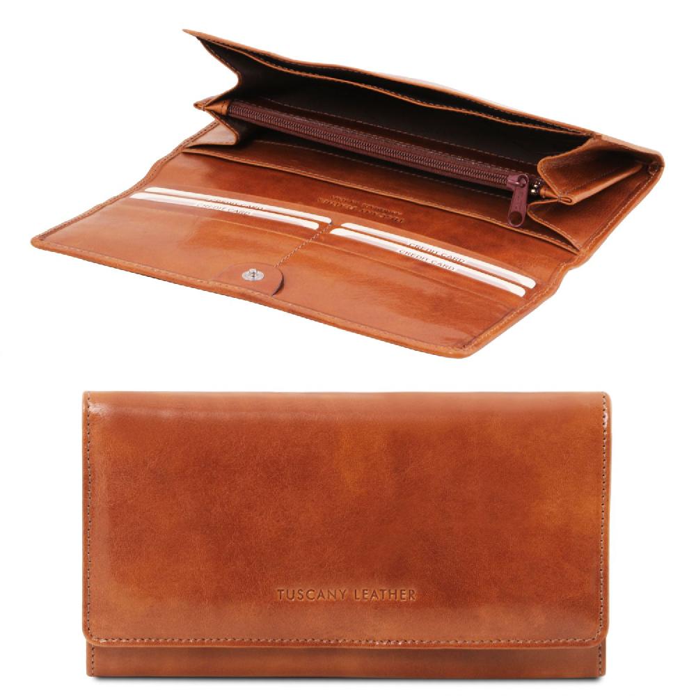 Tuscany Leather Esclusivo Portafoglio da Donna in Pelle Presa