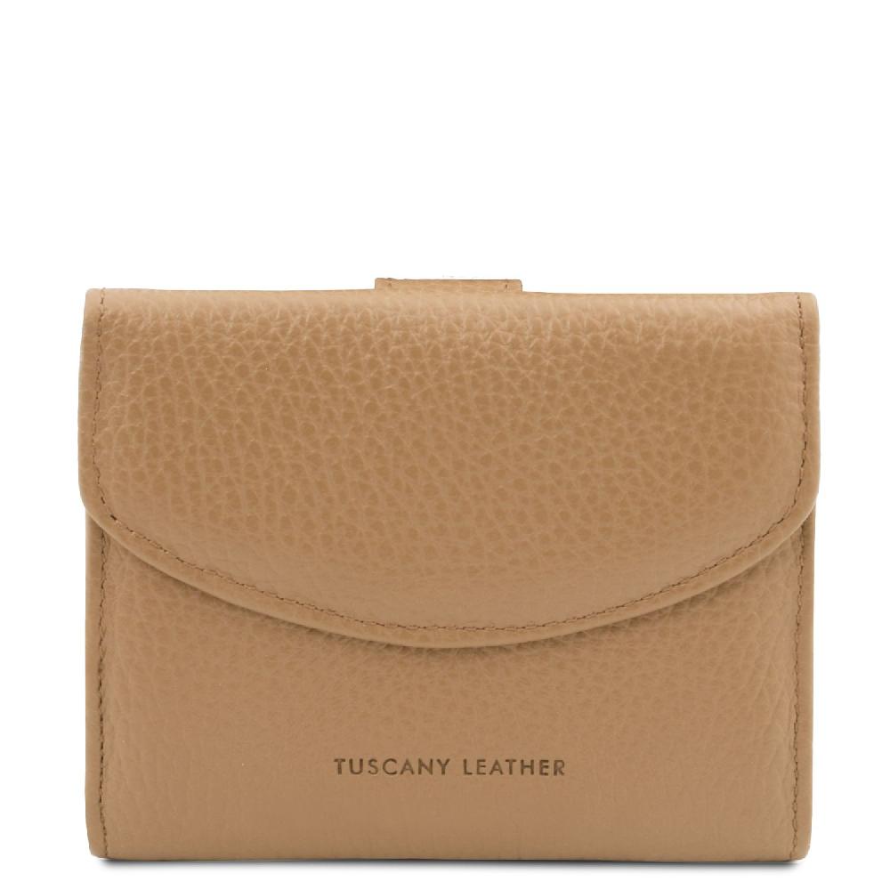 Tuscany Leather Esclusivo Portafoglio da Donna 3 Ante con Portaspiccioli in Pelle Online