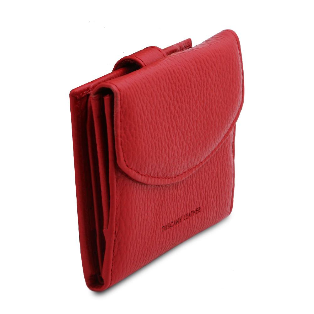 Tuscany Leather Esclusivo Portafoglio da Donna 3 Ante con Portaspiccioli in Pelle Outlet
