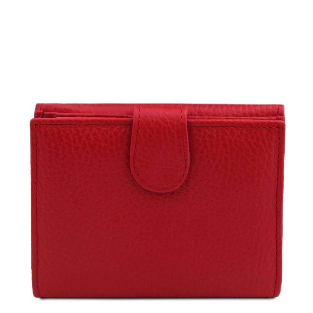 Tuscany Leather Esclusivo Portafoglio da Donna 3 Ante con Portaspiccioli in Pelle Outlet