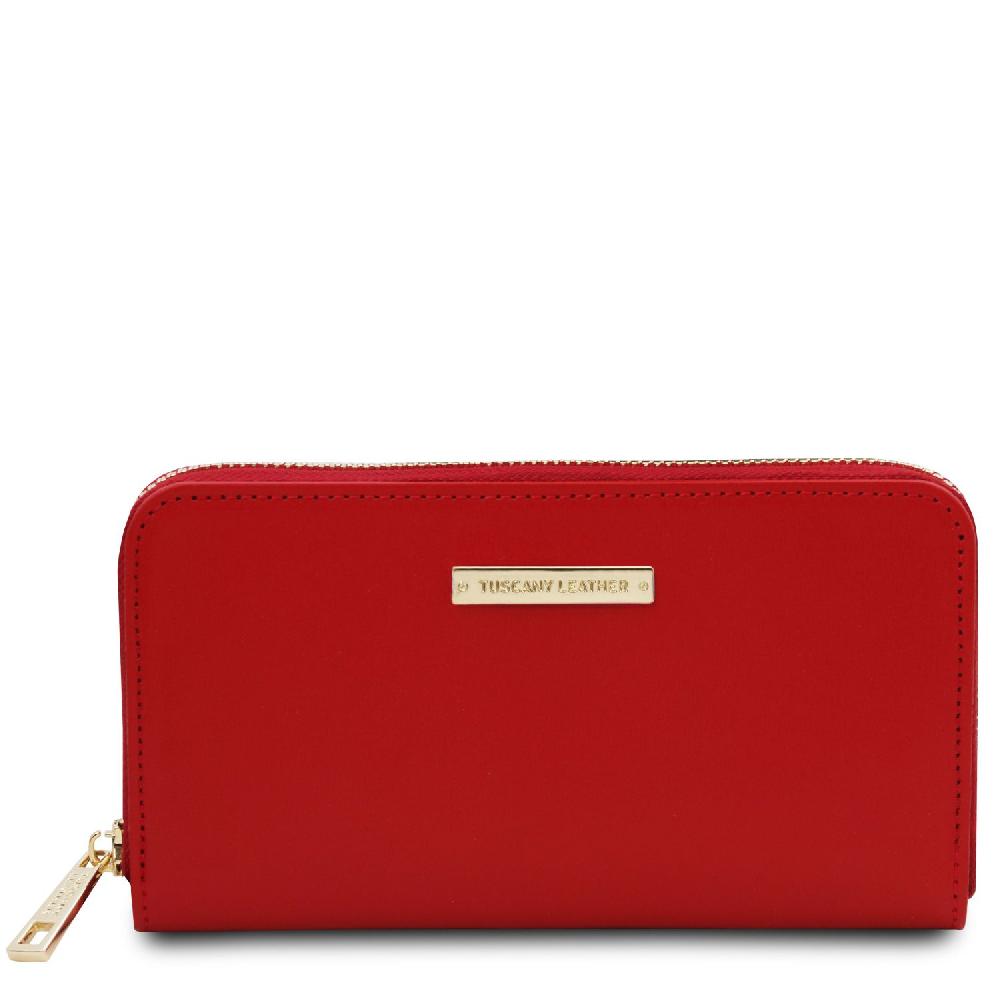 Tuscany Leather Esclusivo Portafogli in Pelle zip Around Vendita Economica