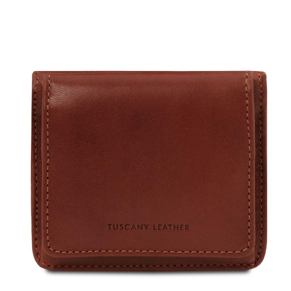 Tuscany Leather Esclusivo Portafogli in Pelle con Portamonete Moda