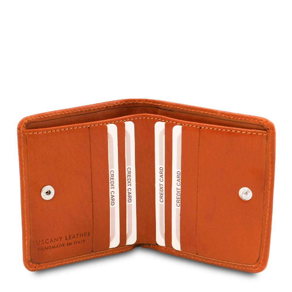 Tuscany Leather Esclusivo Portafogli in Pelle con Portamonete In Linea