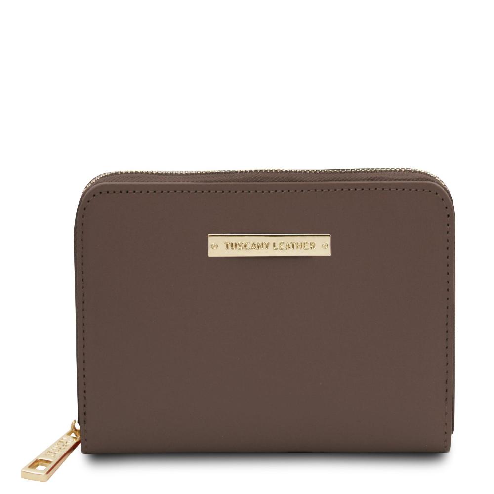 Tuscany Leather Esclusivo Portafogli in Pelle zip Around Spedizione Gratuita