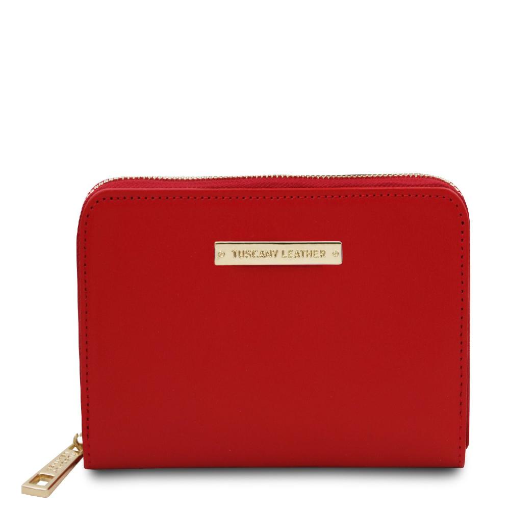 Tuscany Leather Esclusivo Portafogli in Pelle zip Around Soddisfazione Garantita