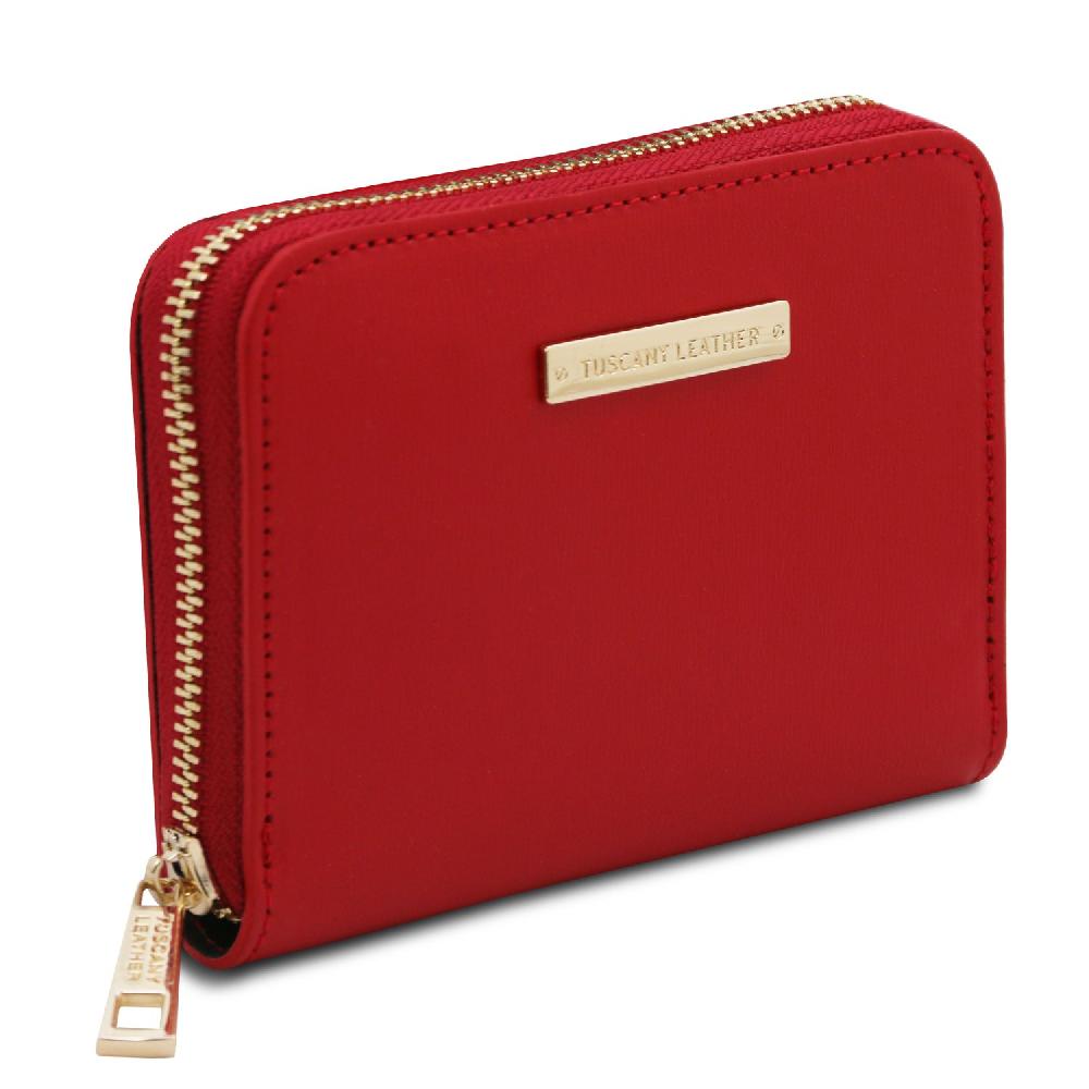 Tuscany Leather Esclusivo Portafogli in Pelle zip Around Soddisfazione Garantita