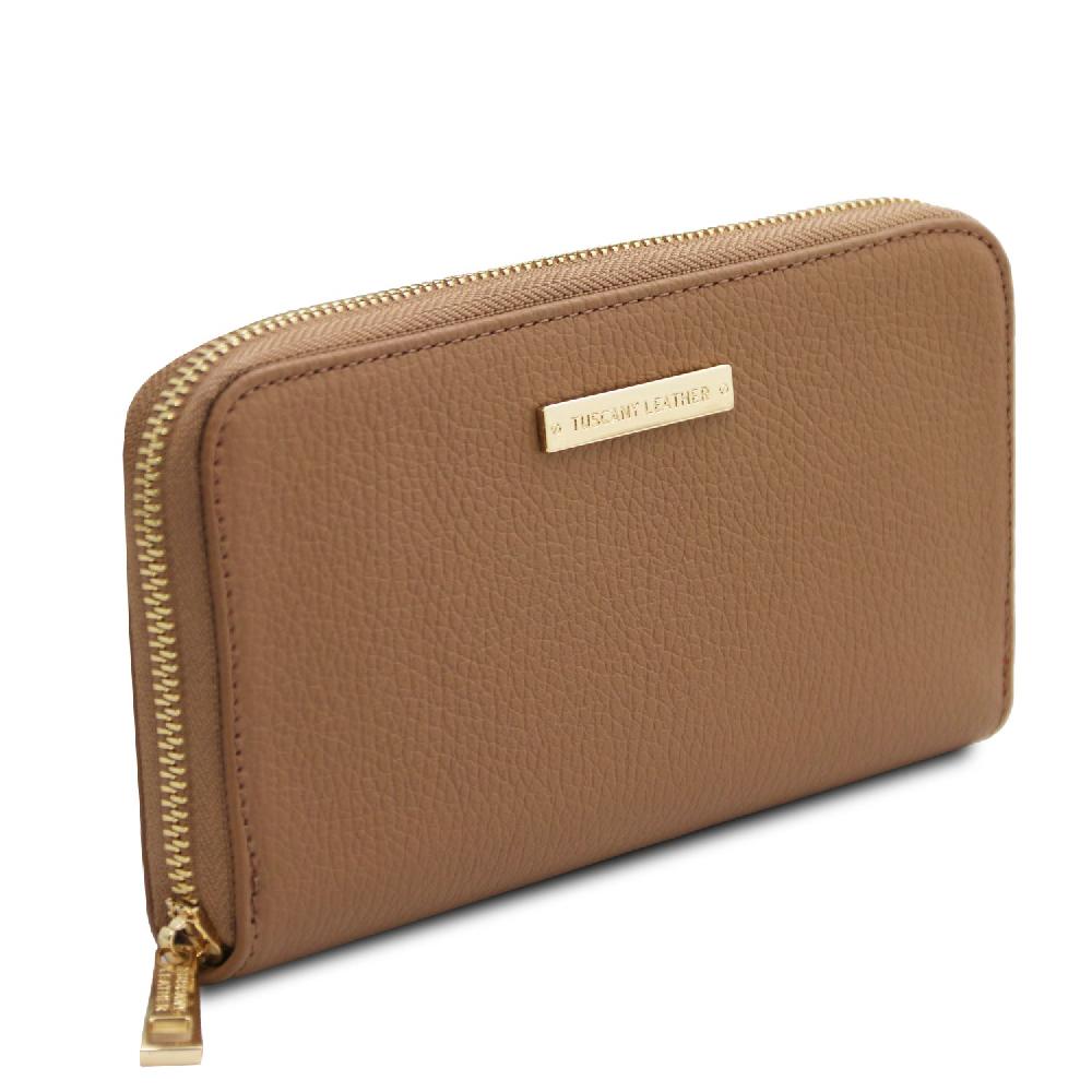 Tuscany Leather Esclusivo Portafogli in Pelle zip Around Acquista Ora