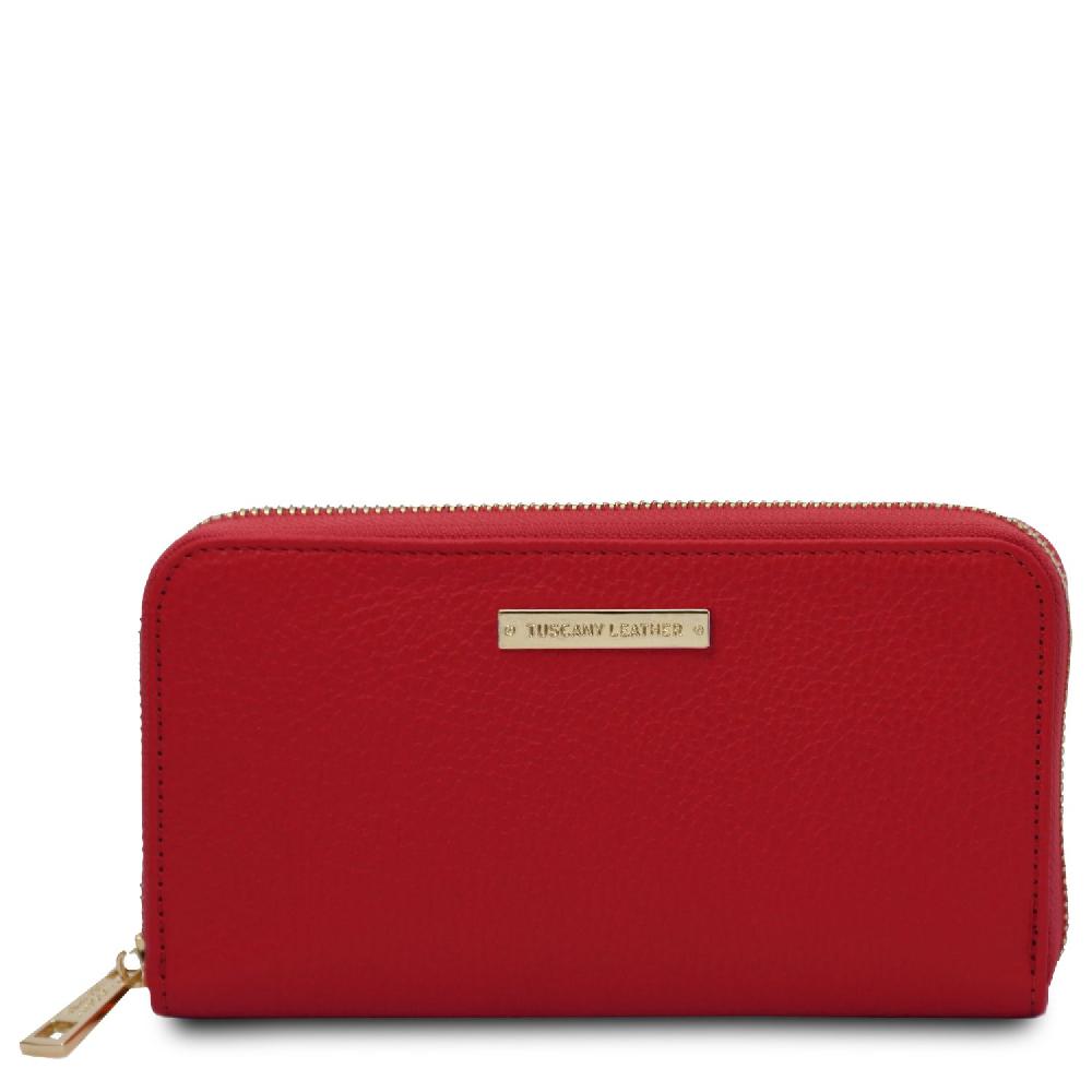 Tuscany Leather Esclusivo Portafogli in Pelle zip Around Promozione Limitata