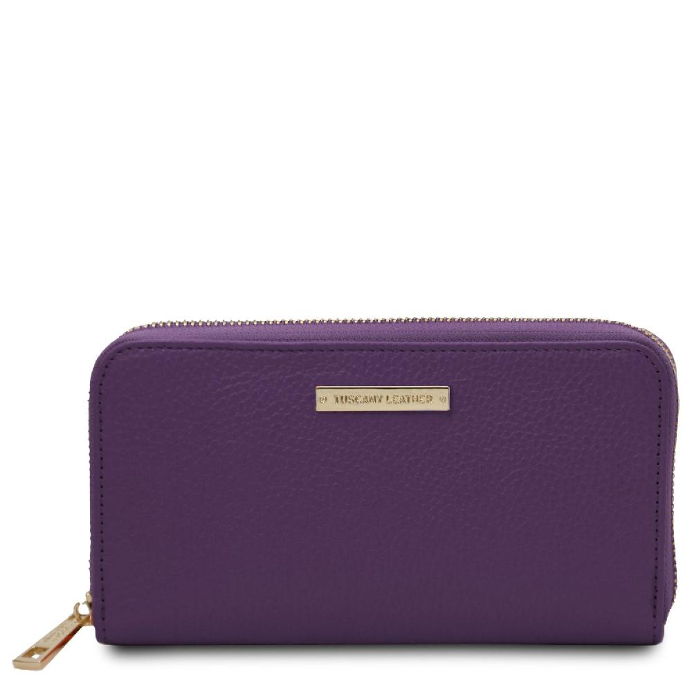Tuscany Leather Esclusivo Portafogli in Pelle zip Around Prezzo Ridotto