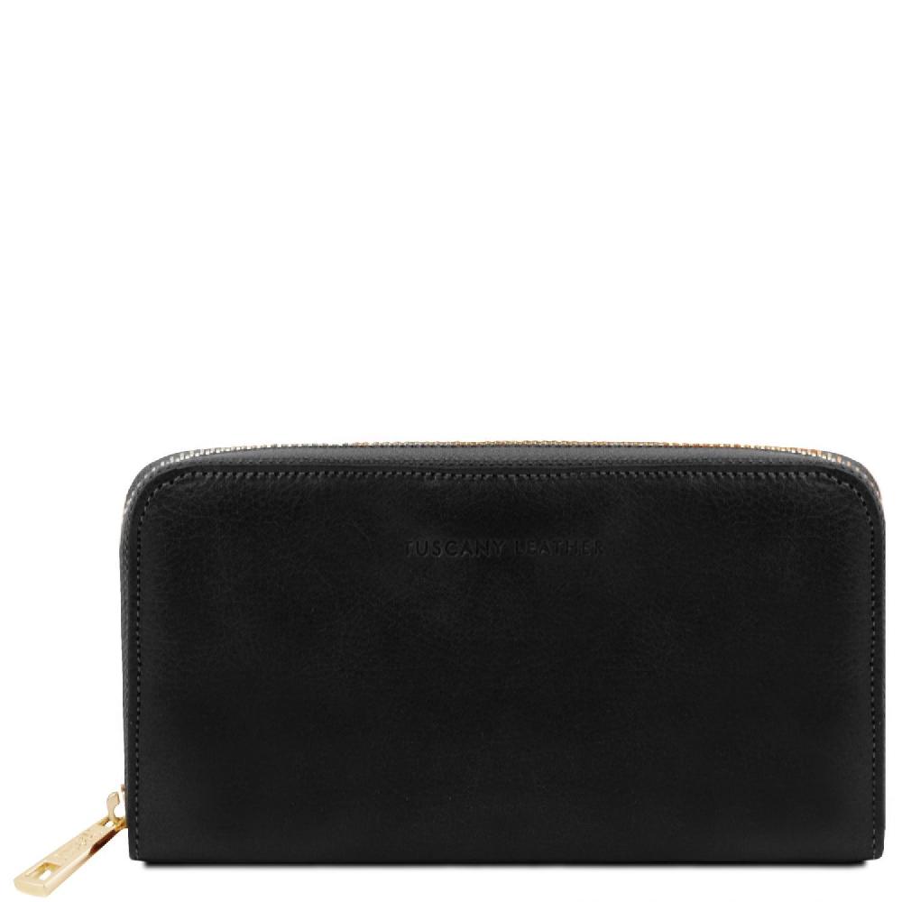 Tuscany Leather Esclusivo Portafogli in Pelle zip Around Sottocosto