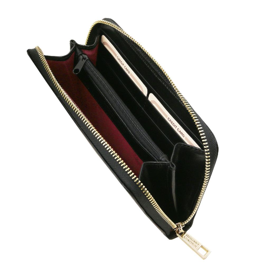 Tuscany Leather Esclusivo Portafogli in Pelle zip Around Sottocosto