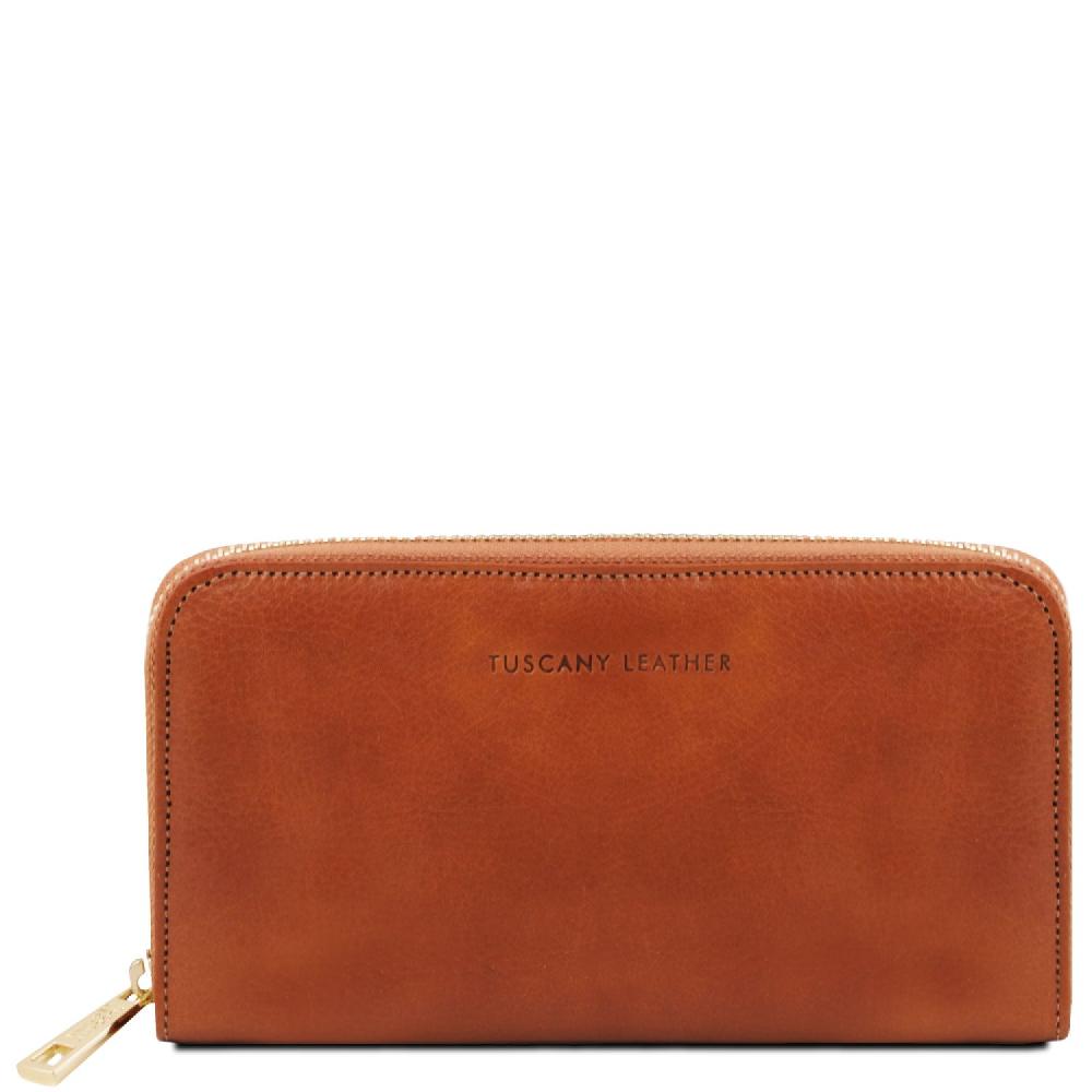 Tuscany Leather Esclusivo Portafogli in Pelle zip Around Novità