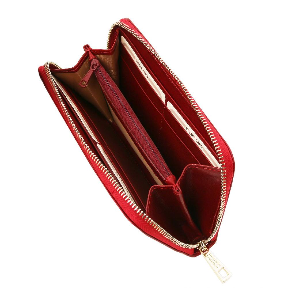 Tuscany Leather Esclusivo Portafogli in Pelle zip Around Presa