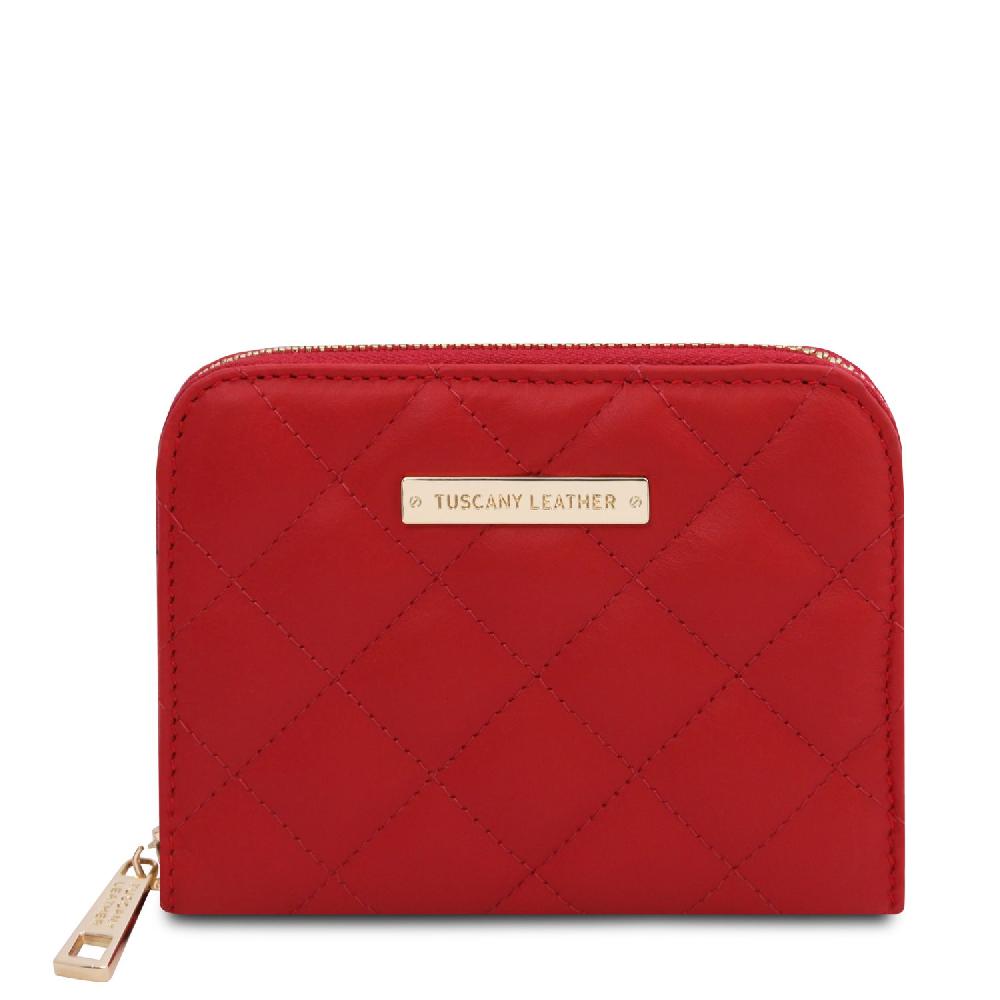 Tuscany Leather Esclusivo Portafogli in Pelle Morbida zip Around Outlet