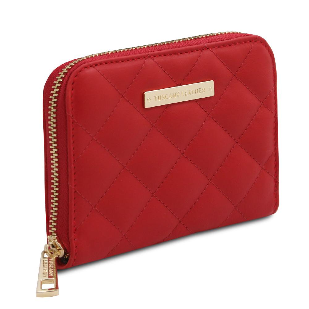 Tuscany Leather Esclusivo Portafogli in Pelle Morbida zip Around Outlet