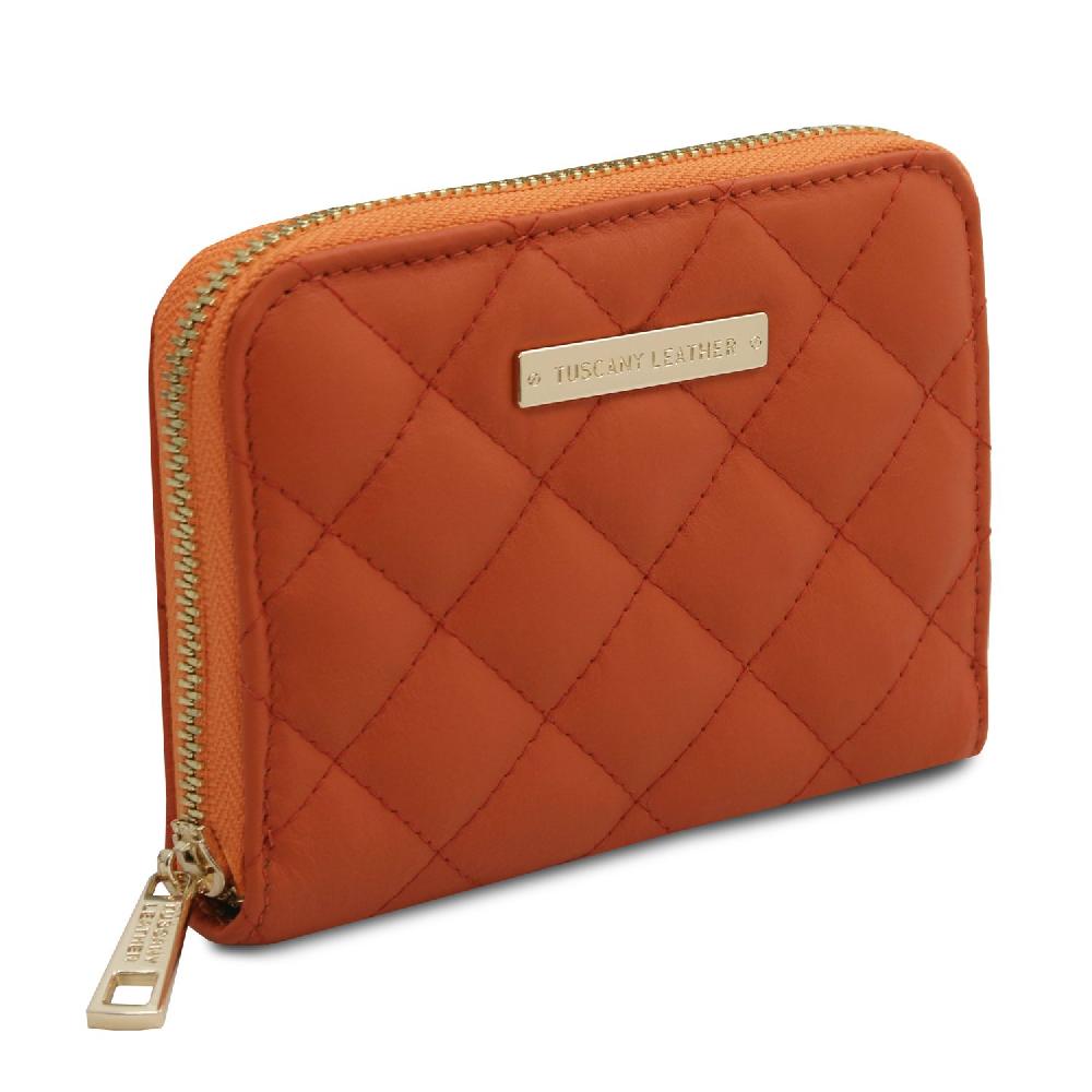 Tuscany Leather Esclusivo Portafogli in Pelle Morbida zip Around In Vendita