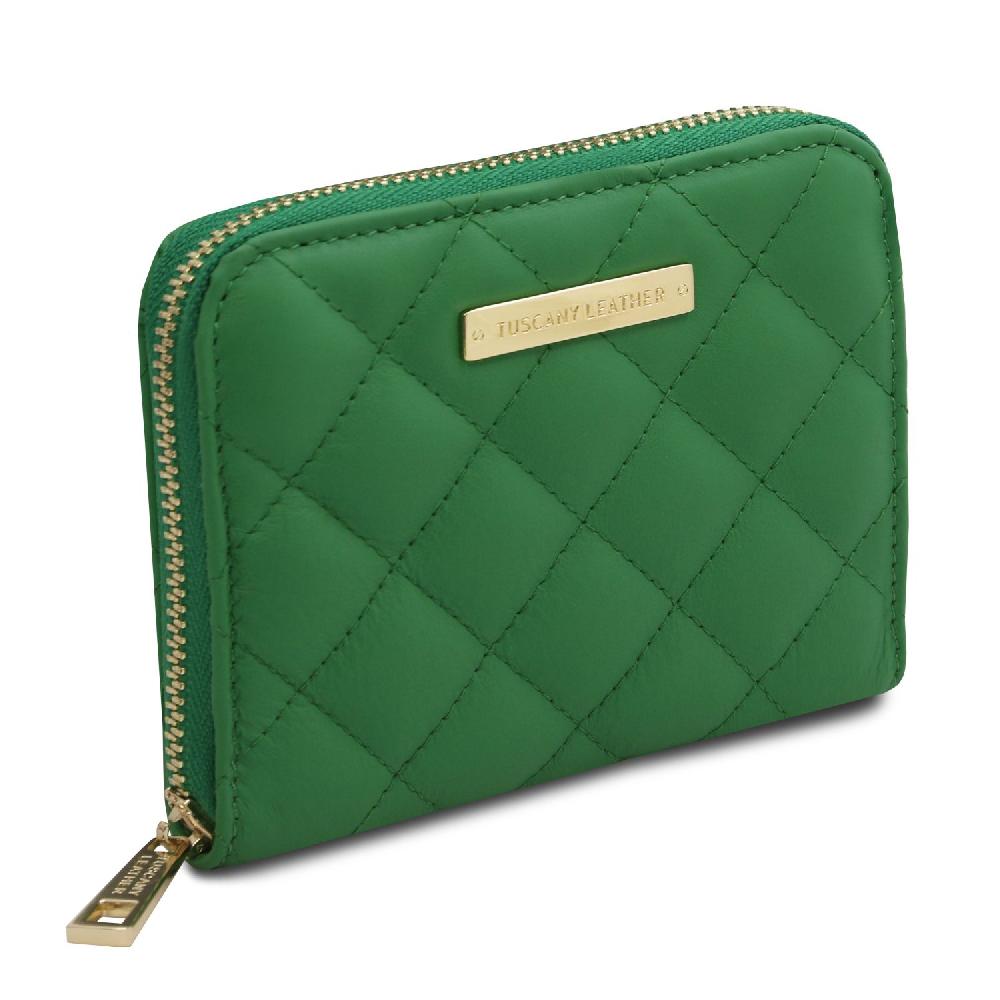 Tuscany Leather Esclusivo Portafogli in Pelle Morbida zip Around Italy