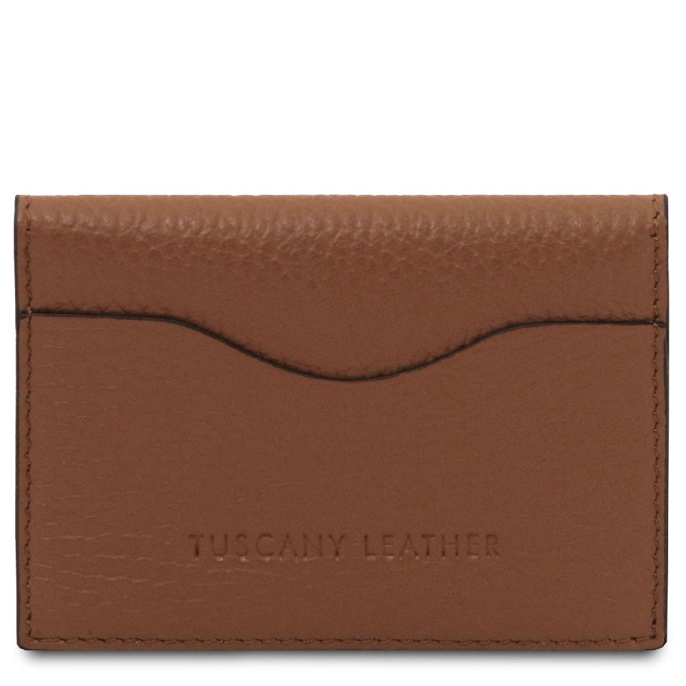 Tuscany Leather Porta Biglietti da Visita / Carte di Credito in Pelle Qualità Garantita