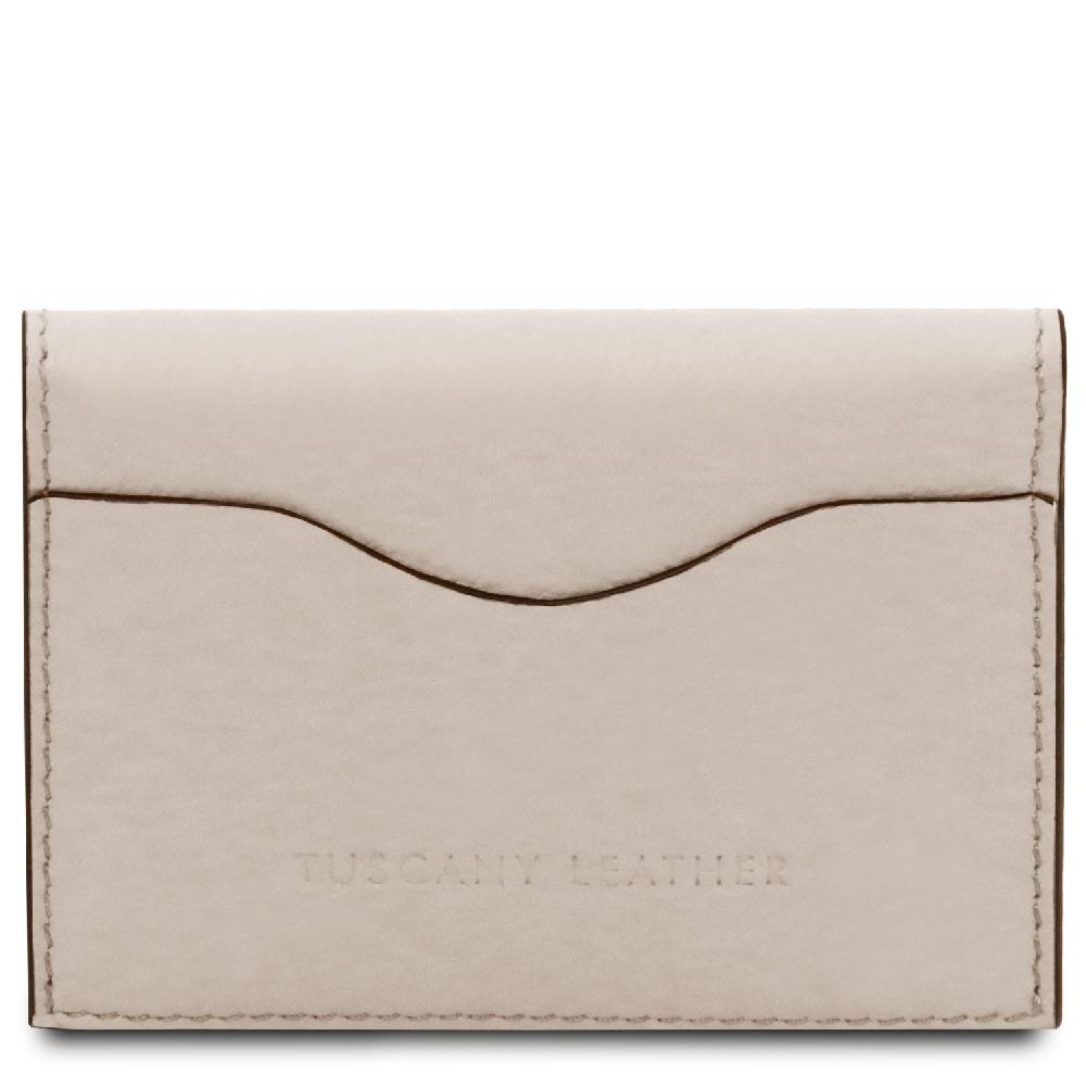 Tuscany Leather Porta Biglietti da Visita / Carte di Credito in Pelle Affare Del Giorno
