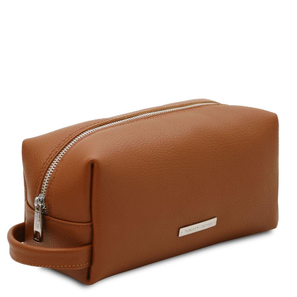 Tuscany Leather Beauty Case in Pelle Morbida Vendita Calda
