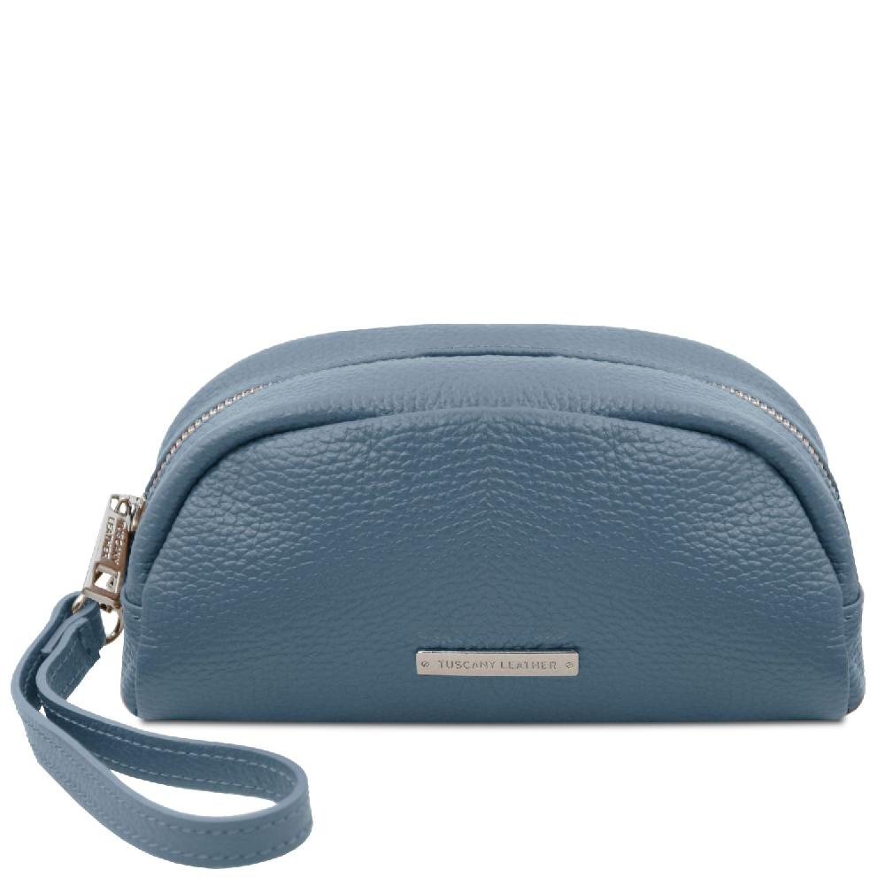 Tuscany Leather Trousse in Pelle Morbida In Saldo