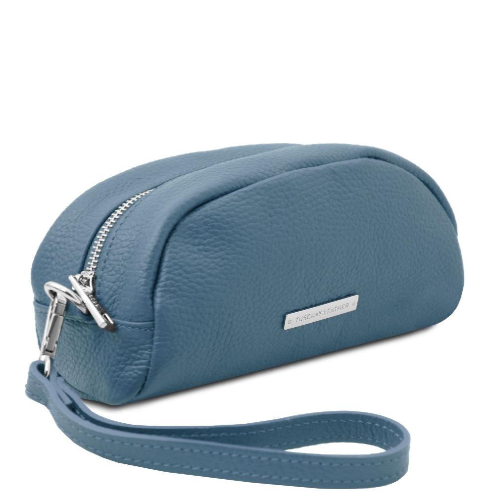 Tuscany Leather Trousse in Pelle Morbida In Saldo
