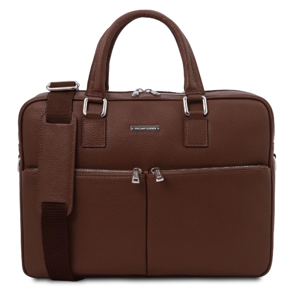 Tuscany Leather Borsa Porta Computer in Pelle Offerta settimanale