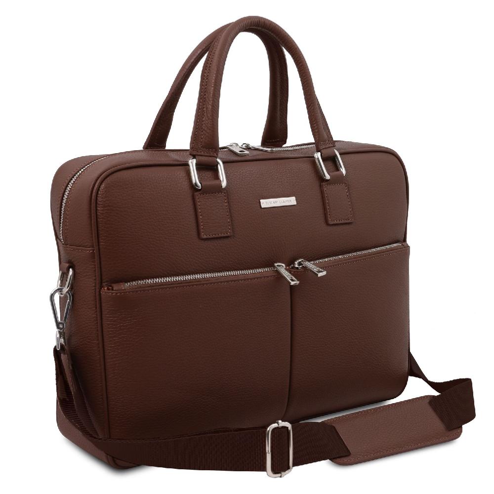 Tuscany Leather Borsa Porta Computer in Pelle Offerta settimanale