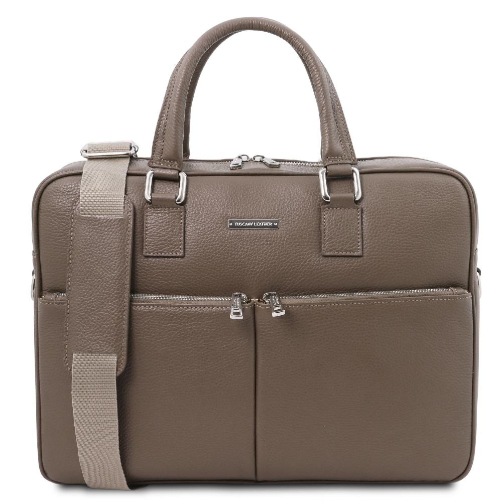Tuscany Leather Borsa Porta Computer in Pelle Ritorno libero