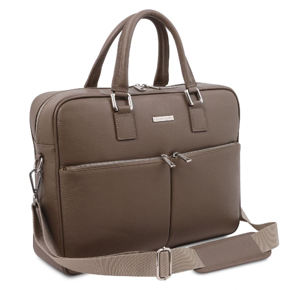 Tuscany Leather Borsa Porta Computer in Pelle Ritorno libero