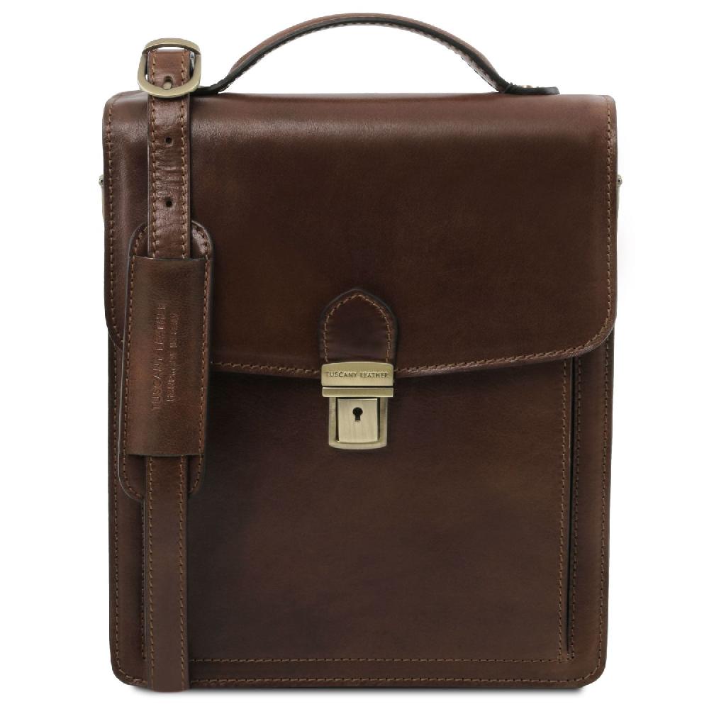 Tuscany Leather Borsello in Pelle a Tracolla - Misura Grande