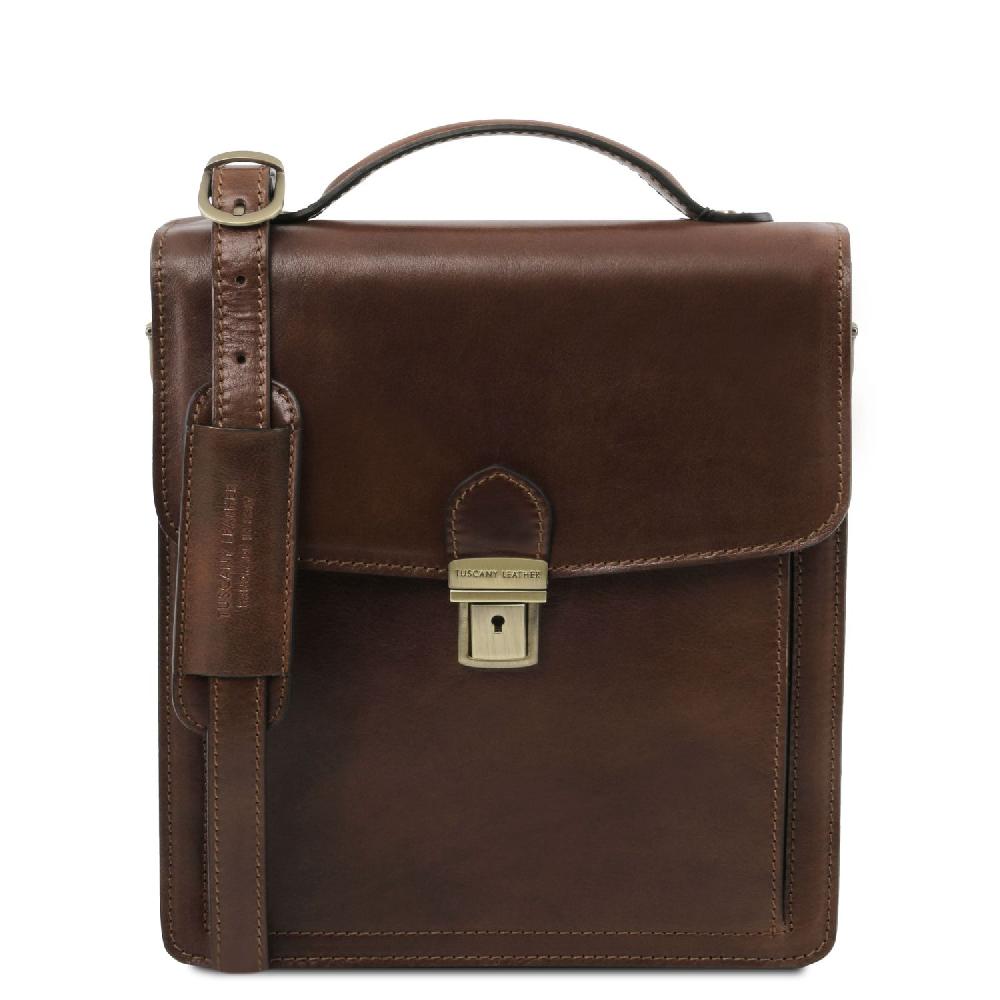Tuscany Leather Borsello in Pelle a Tracolla - Misura Piccola Ultimo giorno