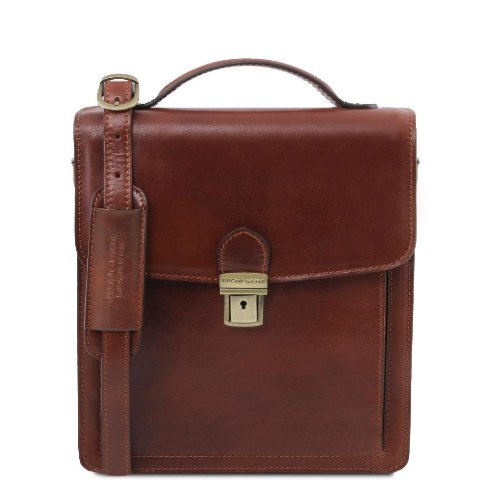 Tuscany Leather Borsello in Pelle a Tracolla - Misura Piccola Promozione temporanea