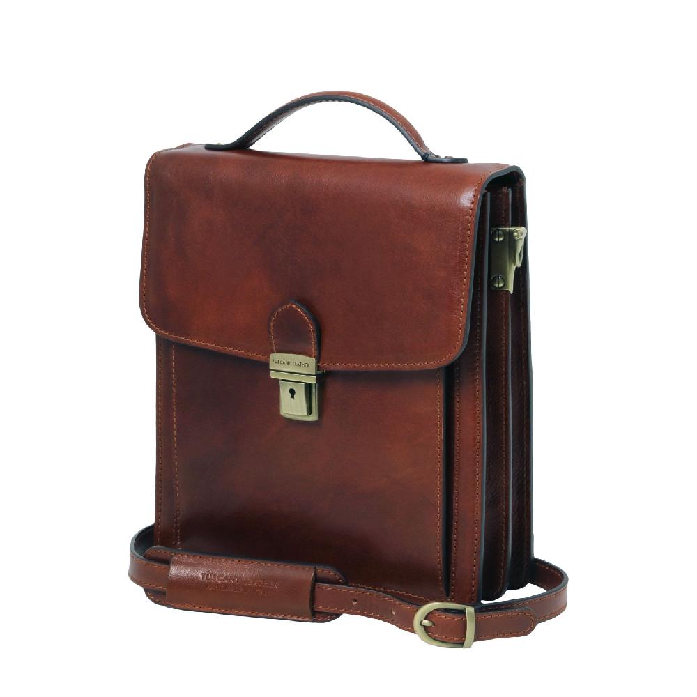 Tuscany Leather Borsello in Pelle a Tracolla - Misura Piccola Promozione temporanea